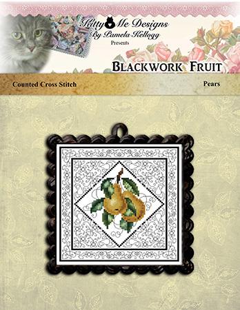 Blackwork Fruit Pears